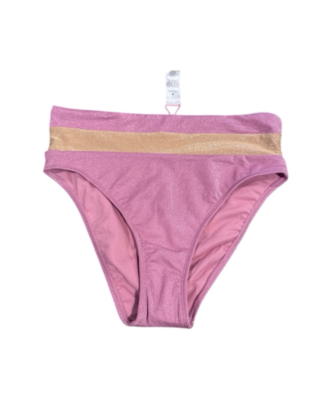 Women's Salt & Cove Swim Bottoms Size M shimmery Pink Gold